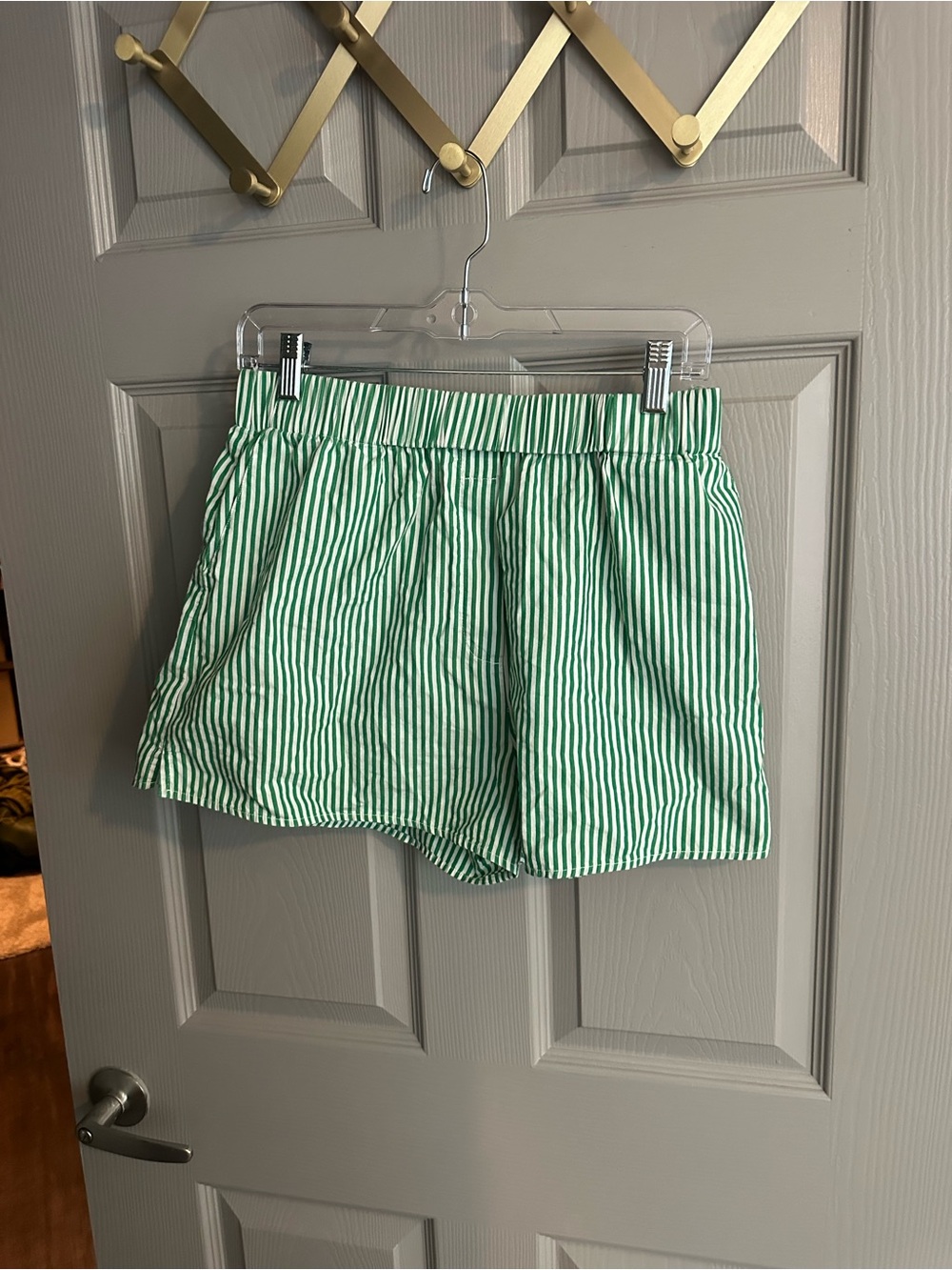 Daily Drills Green Striped Boxer shorts